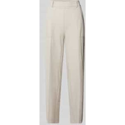 Tapered fit stoffen broek met verkort model