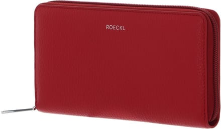 ROECKL Leren Portemonnee Bea Zip Around Wallet Classic Red Rood