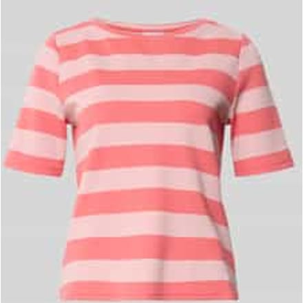 T-shirt met ronde hals en 1/2-mouwen