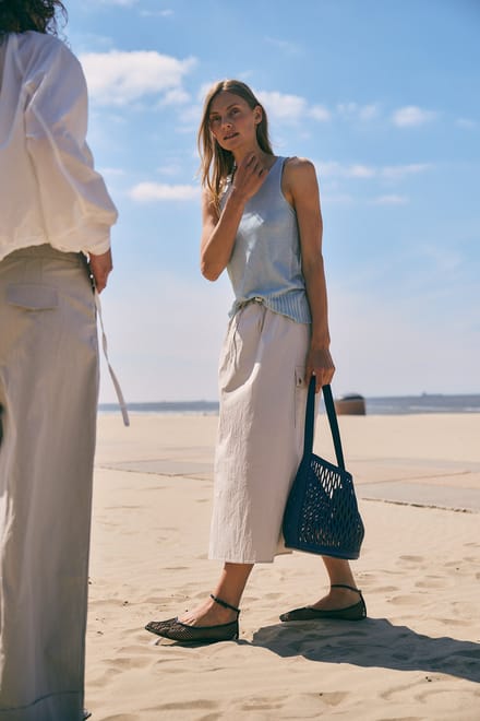 Valentino cotton dyed top | Pastel Blue - Pastel Blue / S