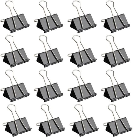 Solidchoice - Zwarte Multifunctionele Vouwklemmen, Set van 60 Stuks