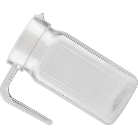 500ml Acryl Transparante Sapfles Gestreept Waterijs Koude Sapkan met Deksel voor Bar Huis white