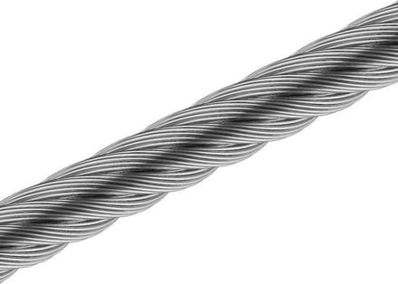 Staalkabel - 2mm - 6x7 + FC - Gegalvaniseerd - 200 meter op rol