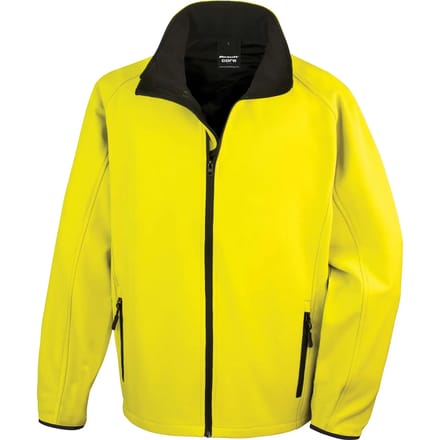 Result Printable Soft Shell Jacket RT231 - Yellow/Black - M