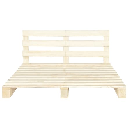 vidaXL - Bedframe - pallet - massief - grenenhout - 160x200 - cm
