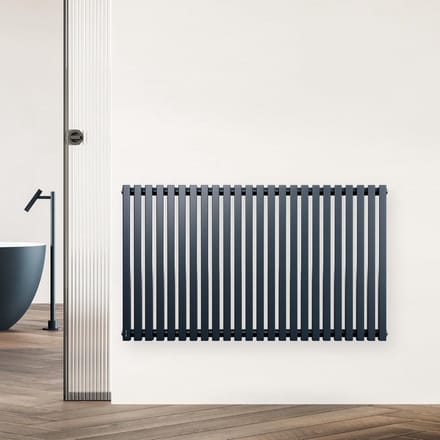 Verticale Radiator - Paneelradiator Middenaansluiting - Ruimte Verwarmen - Modern Stalen Design - 100 x 63 cm - Antraciet