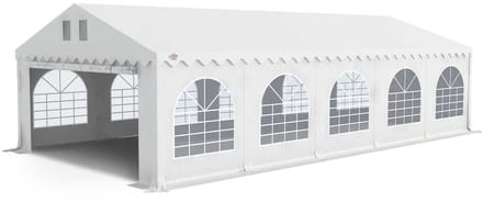 GO-PRO 5x10 Partytent met grondframe Wit