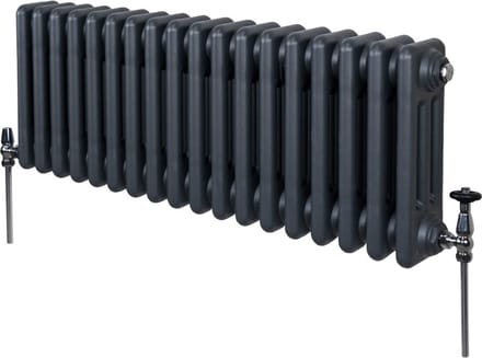 3-kolomsradiator - antraciet - 300x832 mm - 2501 btu