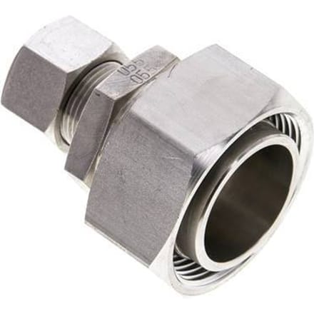15L & 35L RVS Rechte Snijringkoppeling Draaidoorvoer 160bar ISO 8434-1