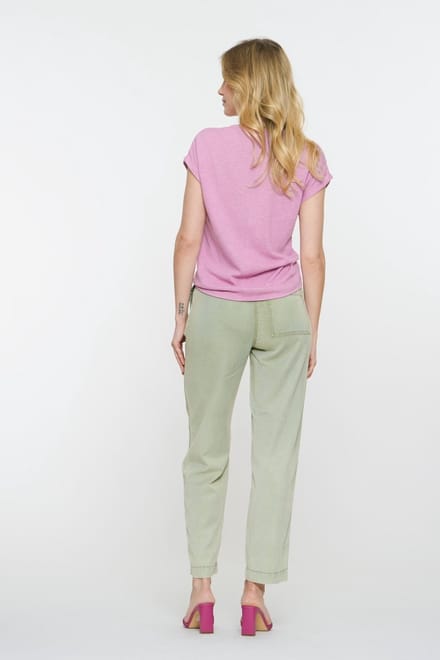 GEISHA - Broek - Maat XL - Vrouwen - Groen - Lyocell