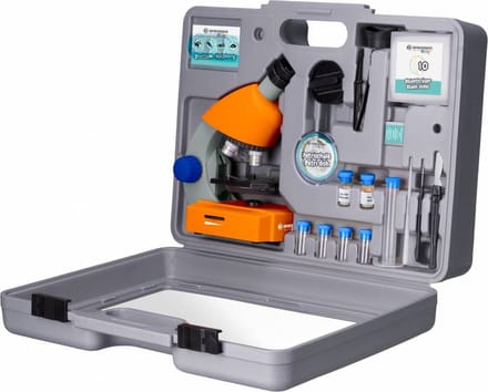 Bresser Junior Microscoop - Vergroting 40x-640x - Incl. Koffer, Preparaten en Accessoires