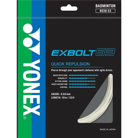 Badminton racketsnaren Yonex Bg Exbolt 63