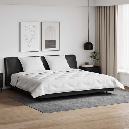 vidaXL - Winter - Duvet - met - kussen - 3 - st - Wit - Microvezel