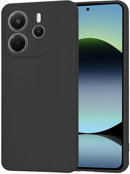 Hoesje geschikt voor Xiaomi Redmi Note 14 4G 164.8mm - Techsuit Soft Flex Silicone Back Cover - Black