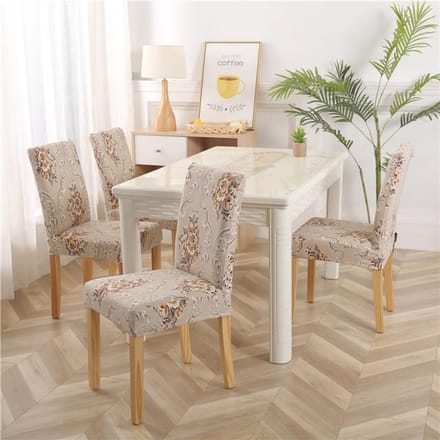 Housse de chaise en Spandex, élastique, extensible, pour salle à manger, imprimé Floral, multifonction, universelle, universelle 2pieces