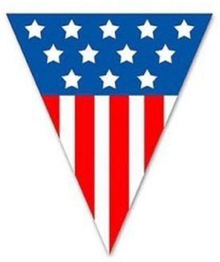 Vlaggenlijn punt USA