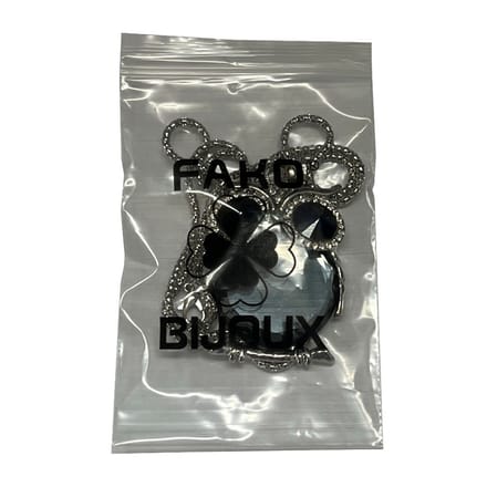 Fako Bijoux® - Ketting - Uil - Spiegel XXL - Grijs