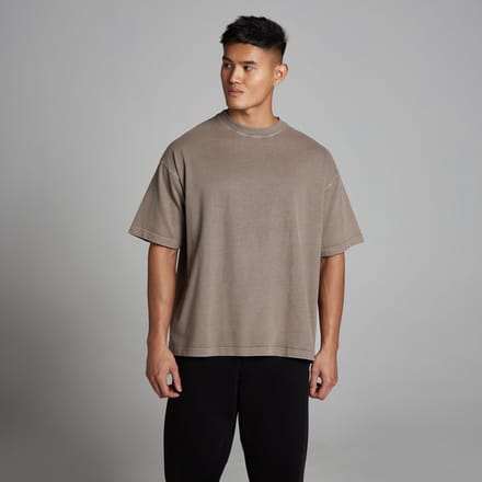 MP Heren Washed Oversized Katoenen T-Shirt - Falcon - S
