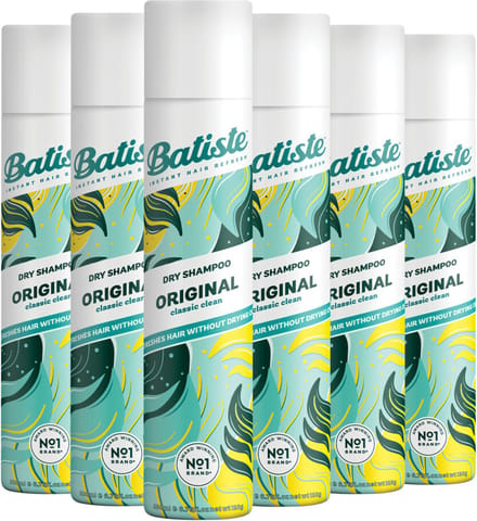 Batiste Droogshampoo Original - 6 x 200 ml - Voordeelverpakking