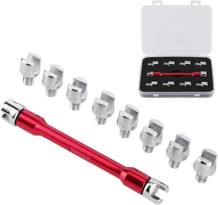 Motorfiets Spaak Sleutel Set 5.0-6.8 mm, 93 mm Lengte, CNC Spaak Sleutel voor Diverse Motoren