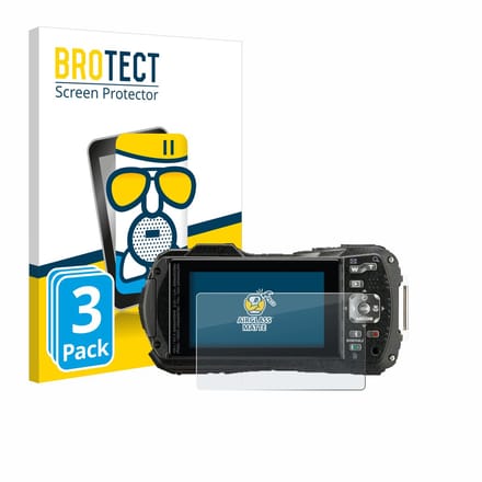 BROTECT - Screenprotector voor Pentax WG-90 - Folie Beschermfolie Beschermglas matte 3 Stuks