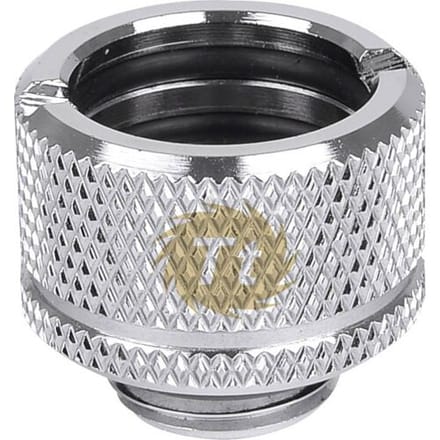 Thermaltake Pacific G1/4 PETG Tube 5/8” (16mm) OD Adapter – Chrome Waterkoelingfitting