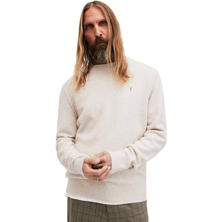 AllSaints Statten Crew Oatmeal White Maat: XL | Sweaters Outlet | Heren | Ecru