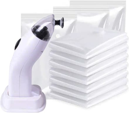 Vacumeerset - Vacumeren - Electrische Vacuumpomp - Vacuumzakken - 50 st