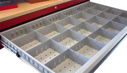 Grijze ladeverdelingsset MW Tools LV12060A