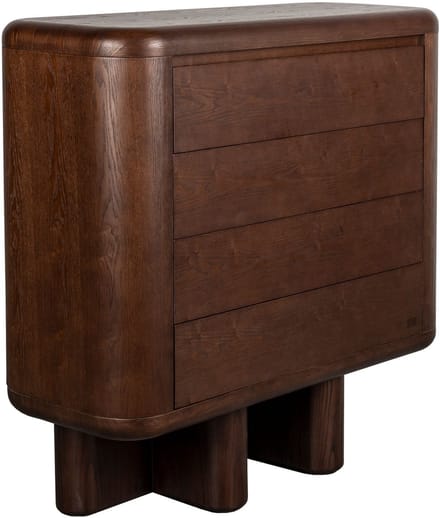 Dutchbone Herman Ladekast/ Opbergkast Hout Walnoot kleur Bruin