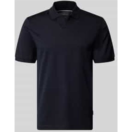 regular fit poloshirt met structuurpatroon