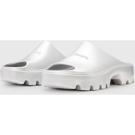 AllSaints Eclipse Slider Silver Taglia: 38 | Infradito Outlet | Donna | Grigio
