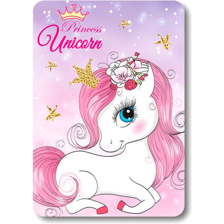 Unicorn fleece deke 100 x 140 cm
