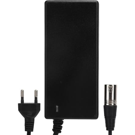 3-pins mannelijke stekker 29.4V2A voedingsadapter lithiumbatterij oplader black