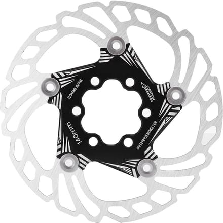 Mountainbike Fietsrem Schijf Zwevend Koelende Rotors 5 Bouten 140mm Fietsaccessoire Zwart white