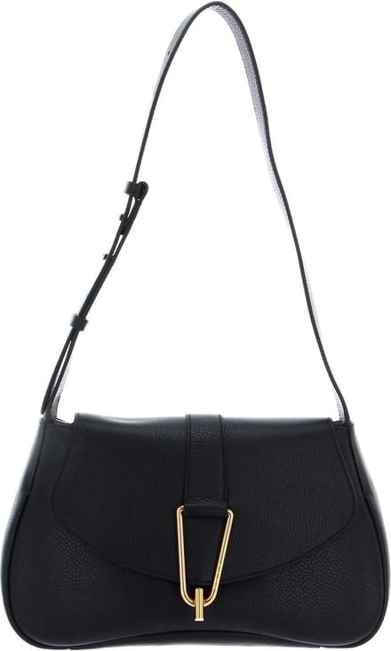 COCCINELLE Schoudertas Coccinelle Himma Handbag Grained Leather Noir Zwart