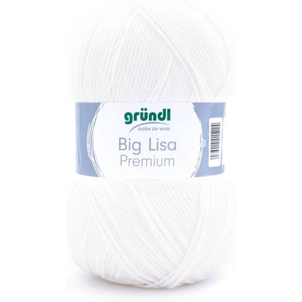Wol Gründl "Big Lisa Premium" - Wit
