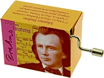 Muziekdoos met Brahms Lullaby Melodie