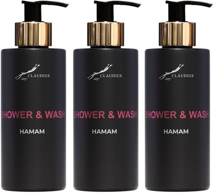 Shower & Wash Hamam 300 ml - gouden pomp - 3 stuks