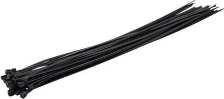 Tie wraps / Kabelbinders 37 x 0,48 cm 100 stuks zwart - TOPGEAR