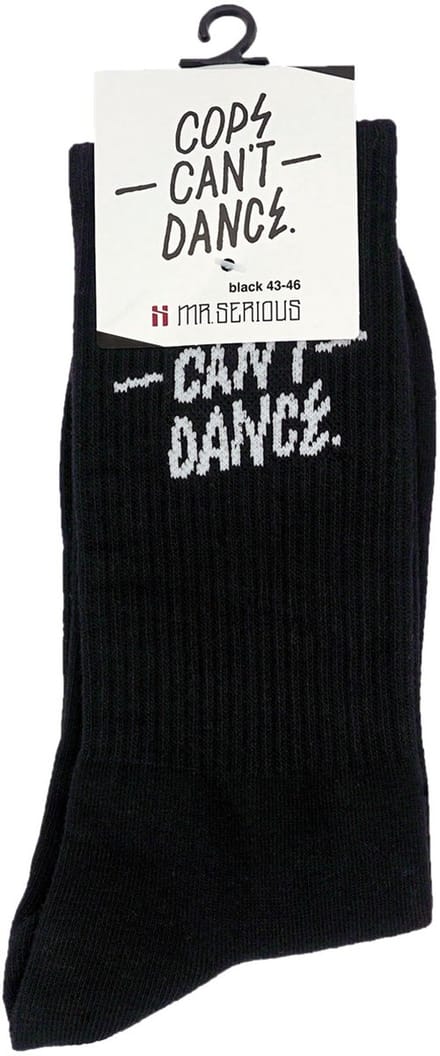 Cops can’t dance socks black
