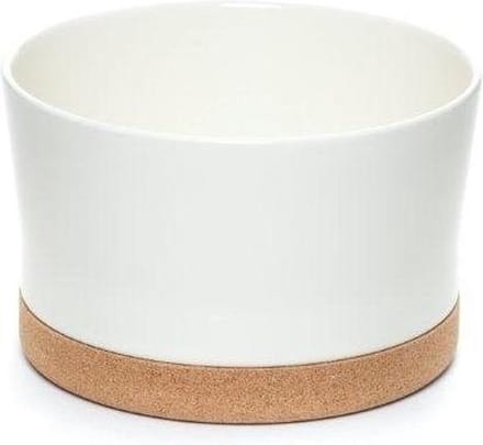 Amorim Cork Soulmate Dressing Saladekom - Kurk/Keramiek - Ø24 cm - Wit