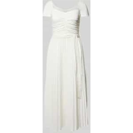 Midi-jurk met plooien, model 'VERONICA'