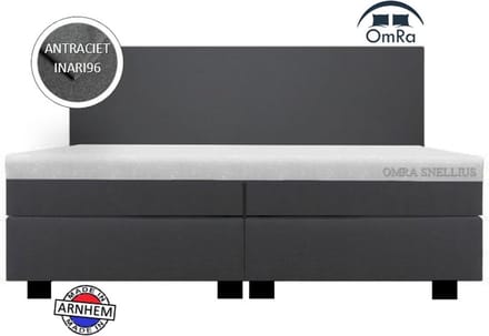 Omra - Snellius - Boxspring - Combinatie - Antraciet - 180x200cm