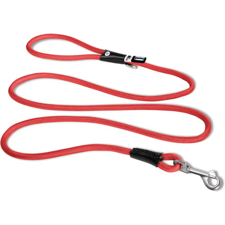Curli Stretch Comfort Leash Rood - Hondenriem - 180x1 cm Rond Nylon Ø 10 Mm