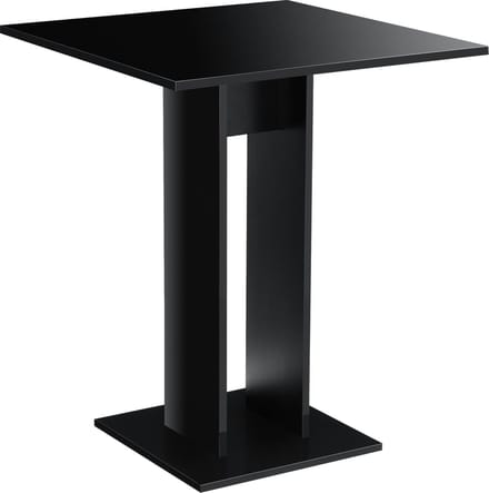 Design eettafel Lindesnes vierkant 65x65x78 zwart hoogglans