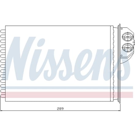 Warmtewisselaar, interieur verwarming NISSENS 72943