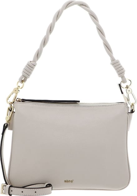 abro Leren Schoudertas Leather Kavir Shoulder Bag Twofold Beige