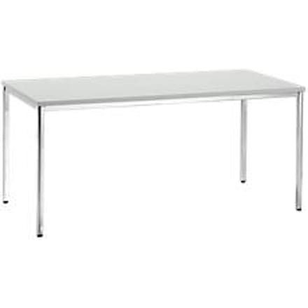 Vergadertafel, 1600 x 800 mm, lichtgrijs