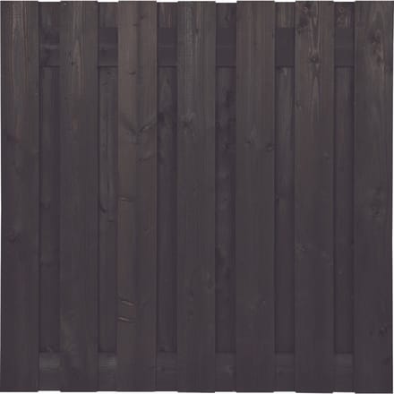 Intergard Zwarte schutting Douglas 180x180cm